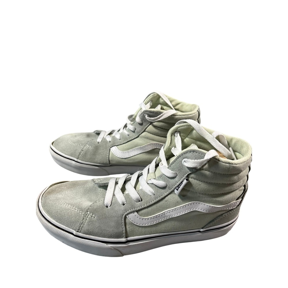 Vans Sk8 Hi Platform Light Green‎ Suede High Top Sneakers Women's Size 6